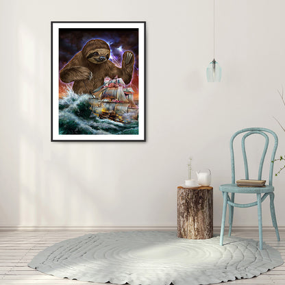 Sloth Siren - Full Round Drill Diamond Painting 30*40CM