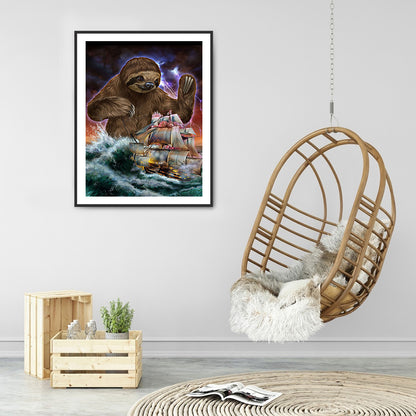 Sloth Siren - Full Round Drill Diamond Painting 30*40CM