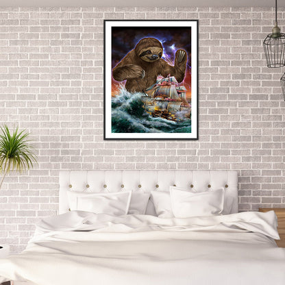 Sloth Siren - Full Round Drill Diamond Painting 30*40CM