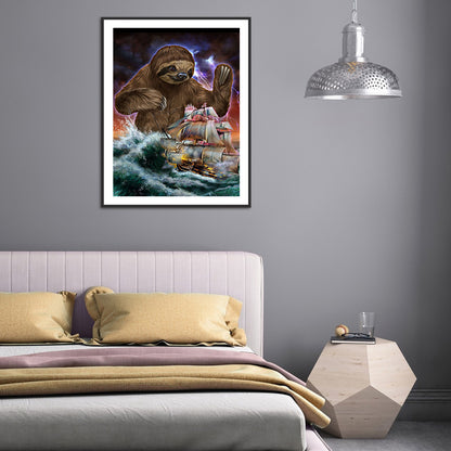 Sloth Siren - Full Round Drill Diamond Painting 30*40CM