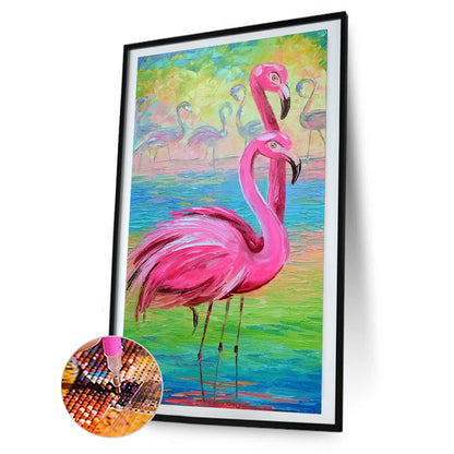 Flamingo - Full Square Drill Diamond Painting 30X40CM