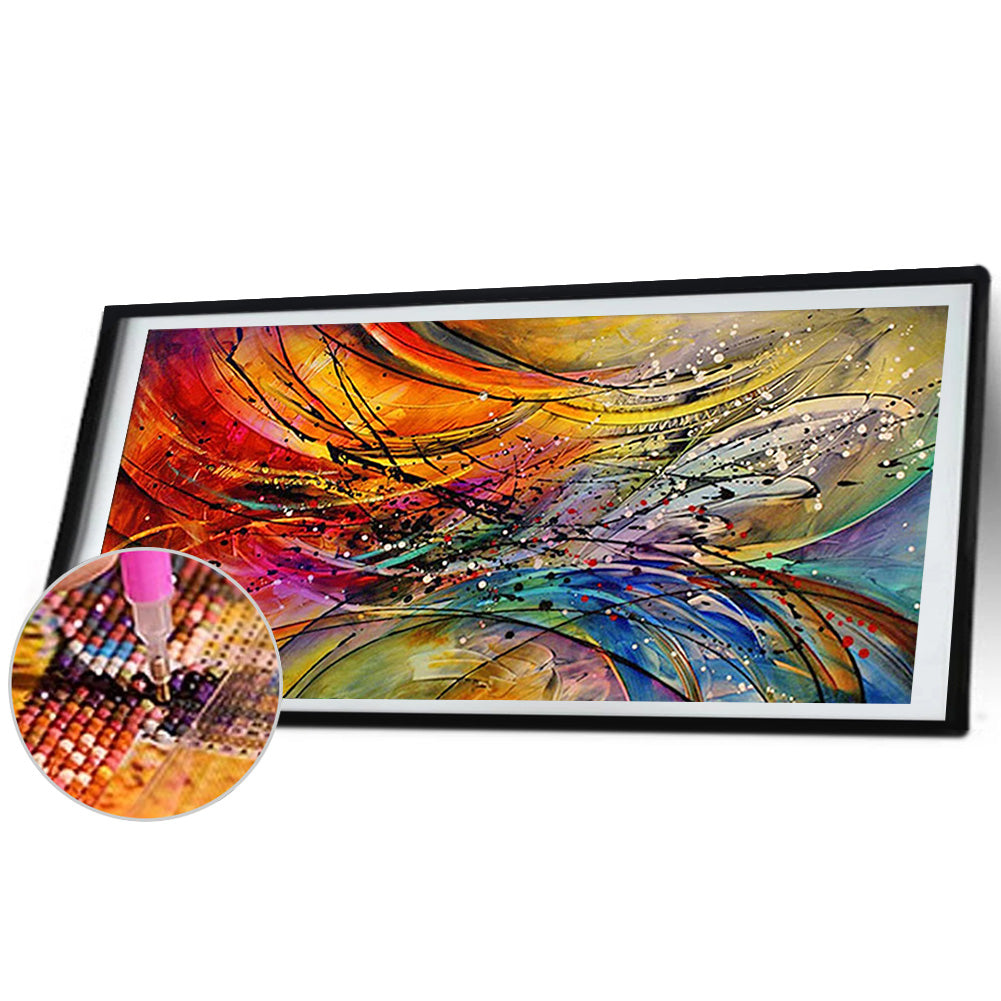 Flowing Lines - Full Square Drill Diamond Painting 110*50CM