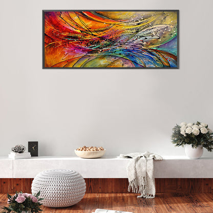 Flowing Lines - Full Square Drill Diamond Painting 110*50CM