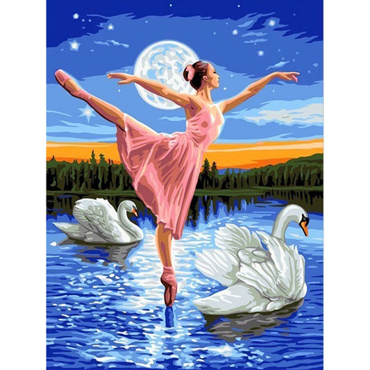 Ballet Girl - Full Round Drill Diamond Painting 30*40CM