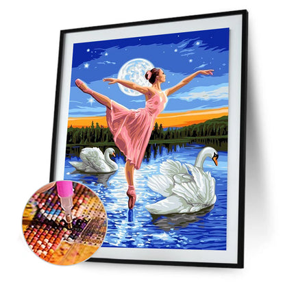 Ballet Girl - Full Round Drill Diamond Painting 30*40CM