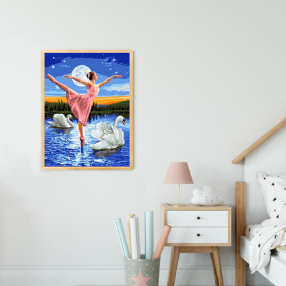 Ballet Girl - Full Round Drill Diamond Painting 30*40CM