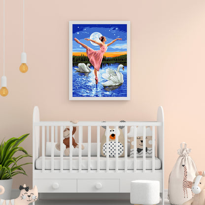 Ballet Girl - Full Round Drill Diamond Painting 30*40CM