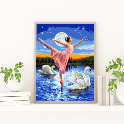 Ballet Girl - Full Round Drill Diamond Painting 30*40CM