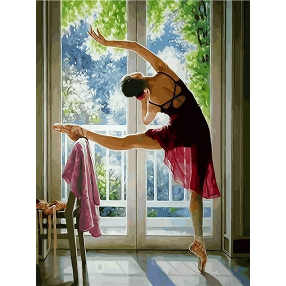 Ballet Girl - Full Round Drill Diamond Painting 30*40CM