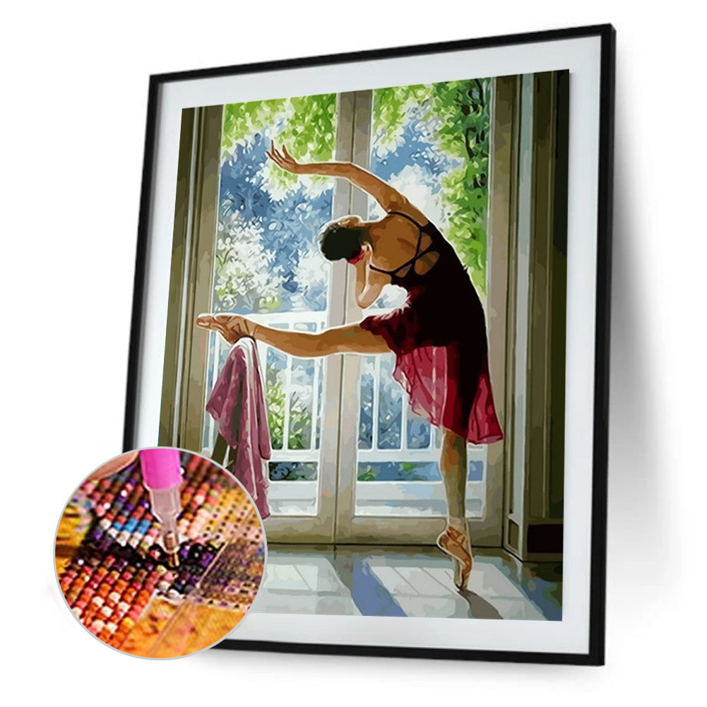 Ballet Girl - Full Round Drill Diamond Painting 30*40CM