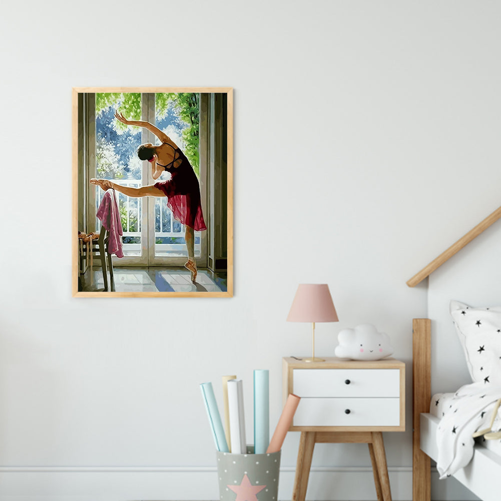 Ballet Girl - Full Round Drill Diamond Painting 30*40CM