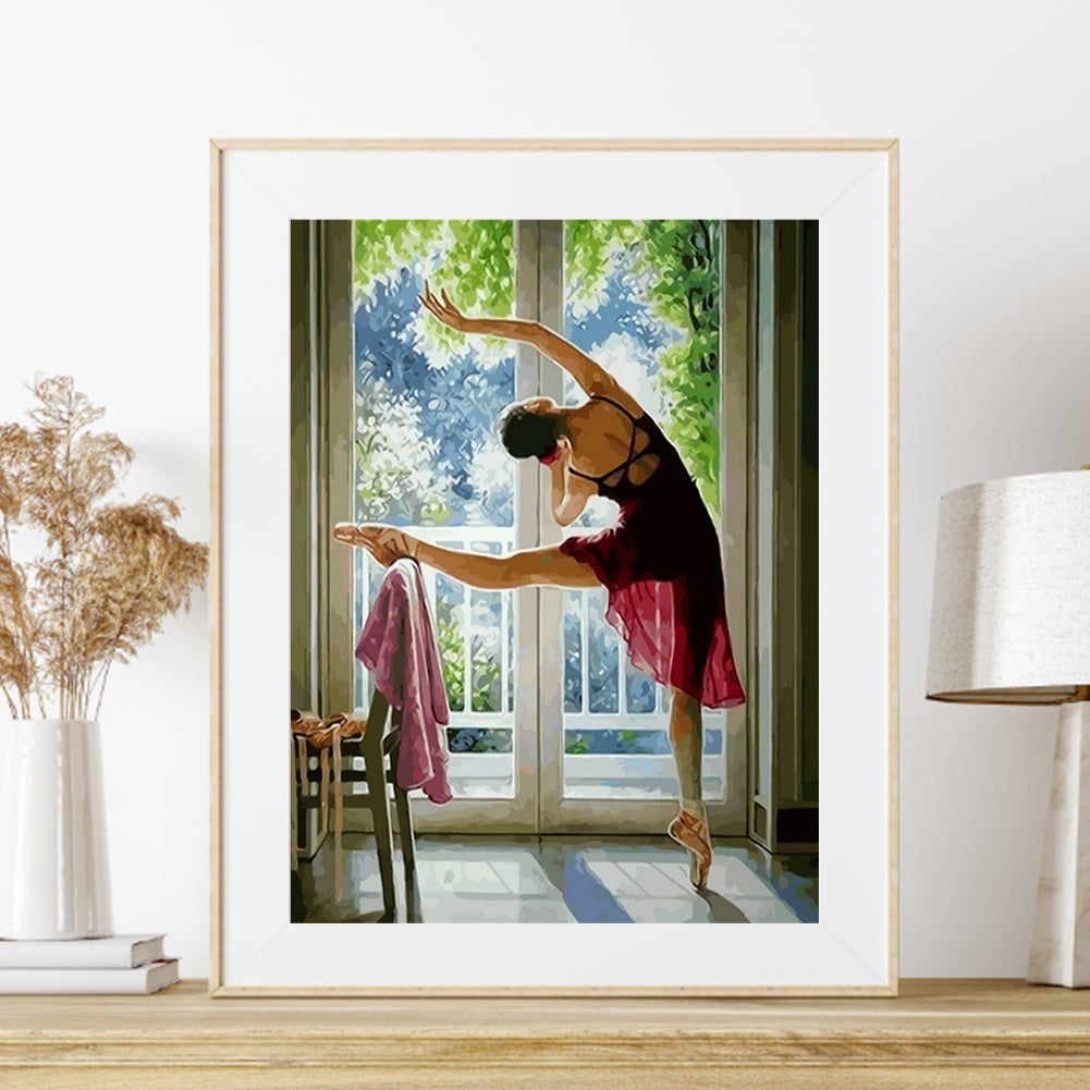 Ballet Girl - Full Round Drill Diamond Painting 30*40CM