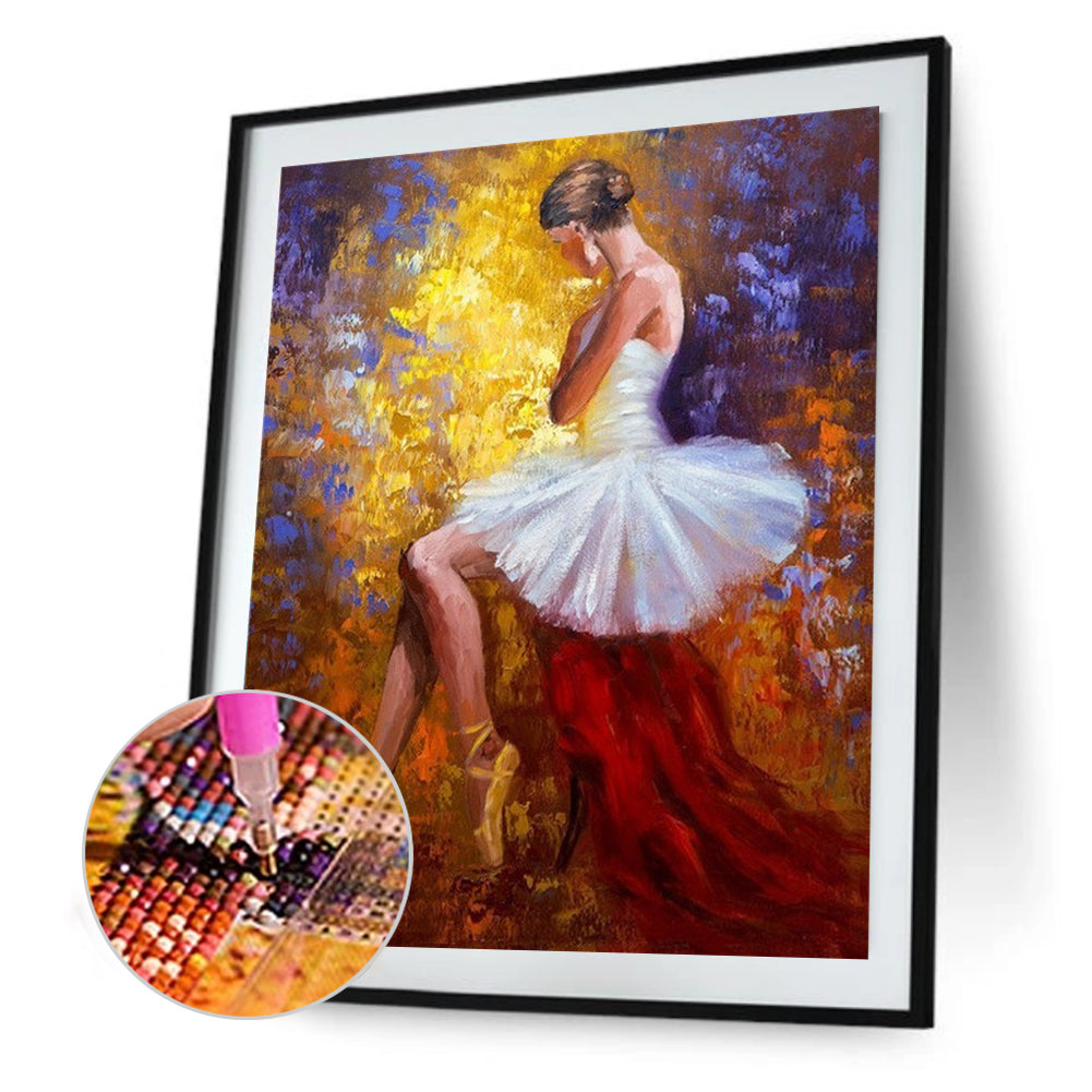 Ballet Girl - Full Round Drill Diamond Painting 30*40CM