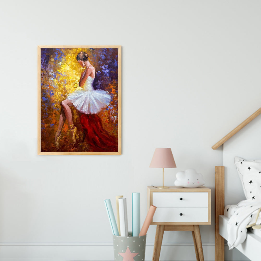 Ballet Girl - Full Round Drill Diamond Painting 30*40CM