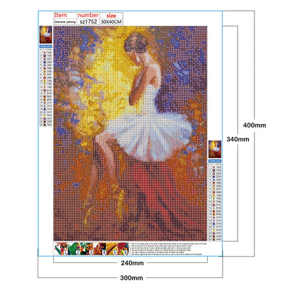 Ballet Girl - Full Round Drill Diamond Painting 30*40CM