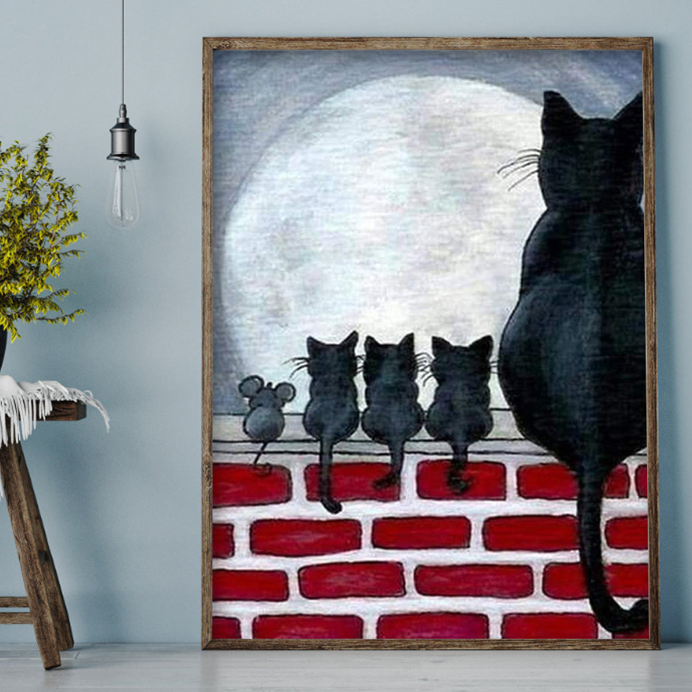 Cat - Full Square Drill Diamond Painting 30*40CM