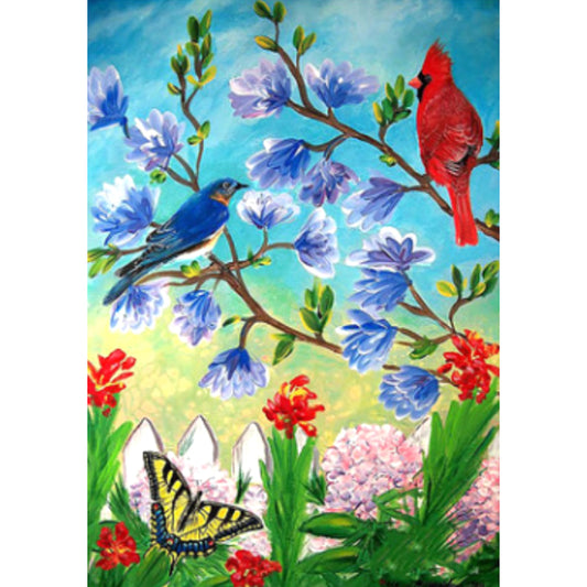 Cardinal Bird - Full Square Drill Diamond Painting 30*40CM