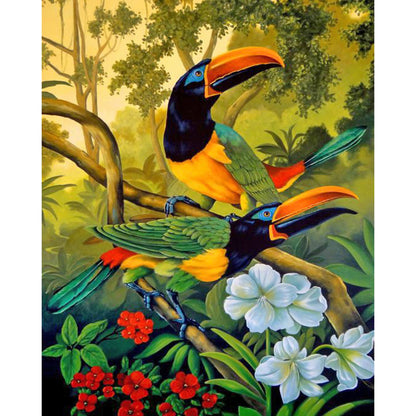 Parrot - Full Square Drill Diamond Painting 30*40CM