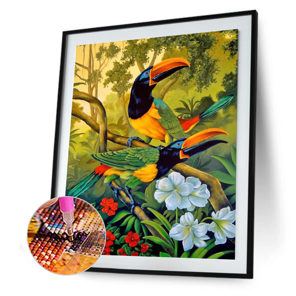 Parrot - Full Square Drill Diamond Painting 30*40CM