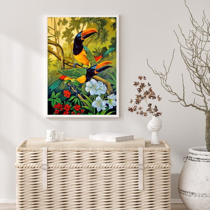 Parrot - Full Square Drill Diamond Painting 30*40CM