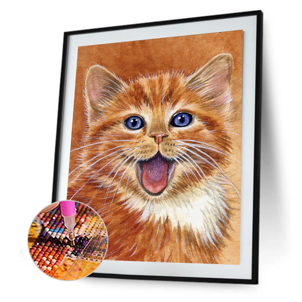 Kitten - Full Square Drill Diamond Painting 30*40CM