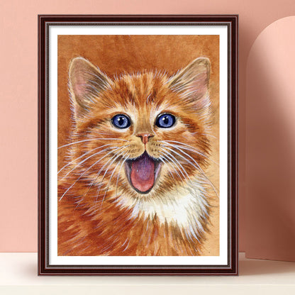 Kitten - Full Square Drill Diamond Painting 30*40CM