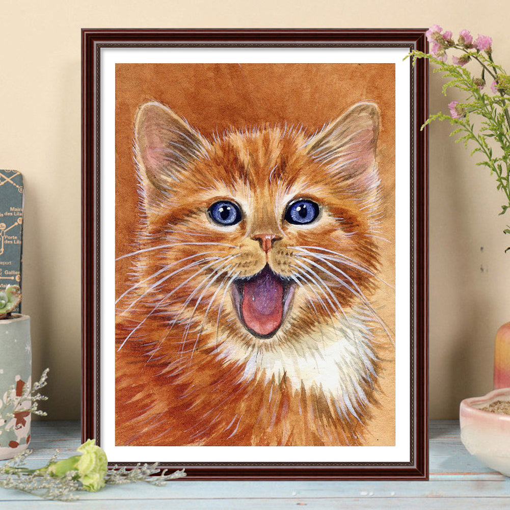 Kitten - Full Square Drill Diamond Painting 30*40CM