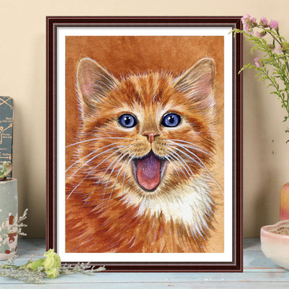 Kitten - Full Square Drill Diamond Painting 30*40CM