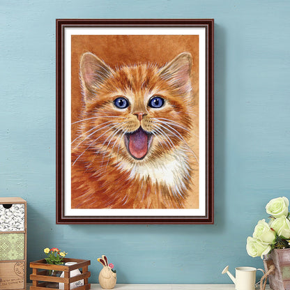 Kitten - Full Square Drill Diamond Painting 30*40CM