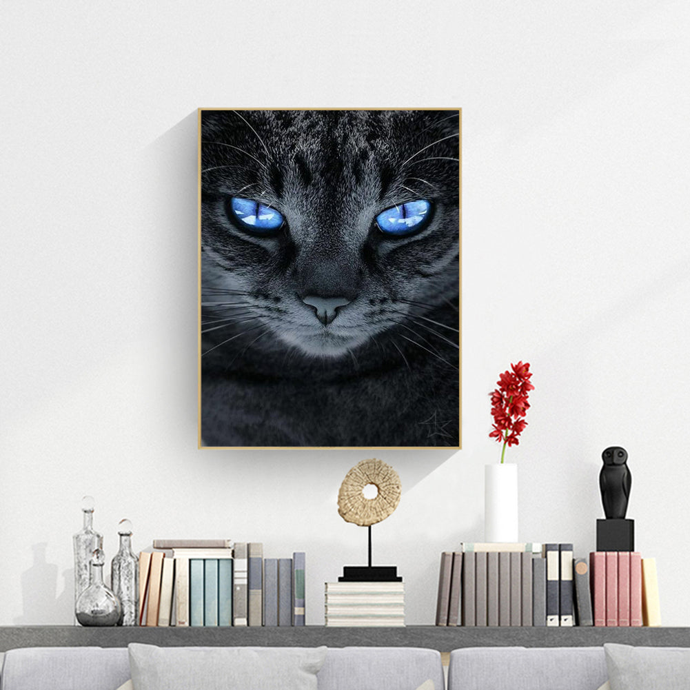 Sharp Cat - Full Square Drill Diamond Painting 30*40CM