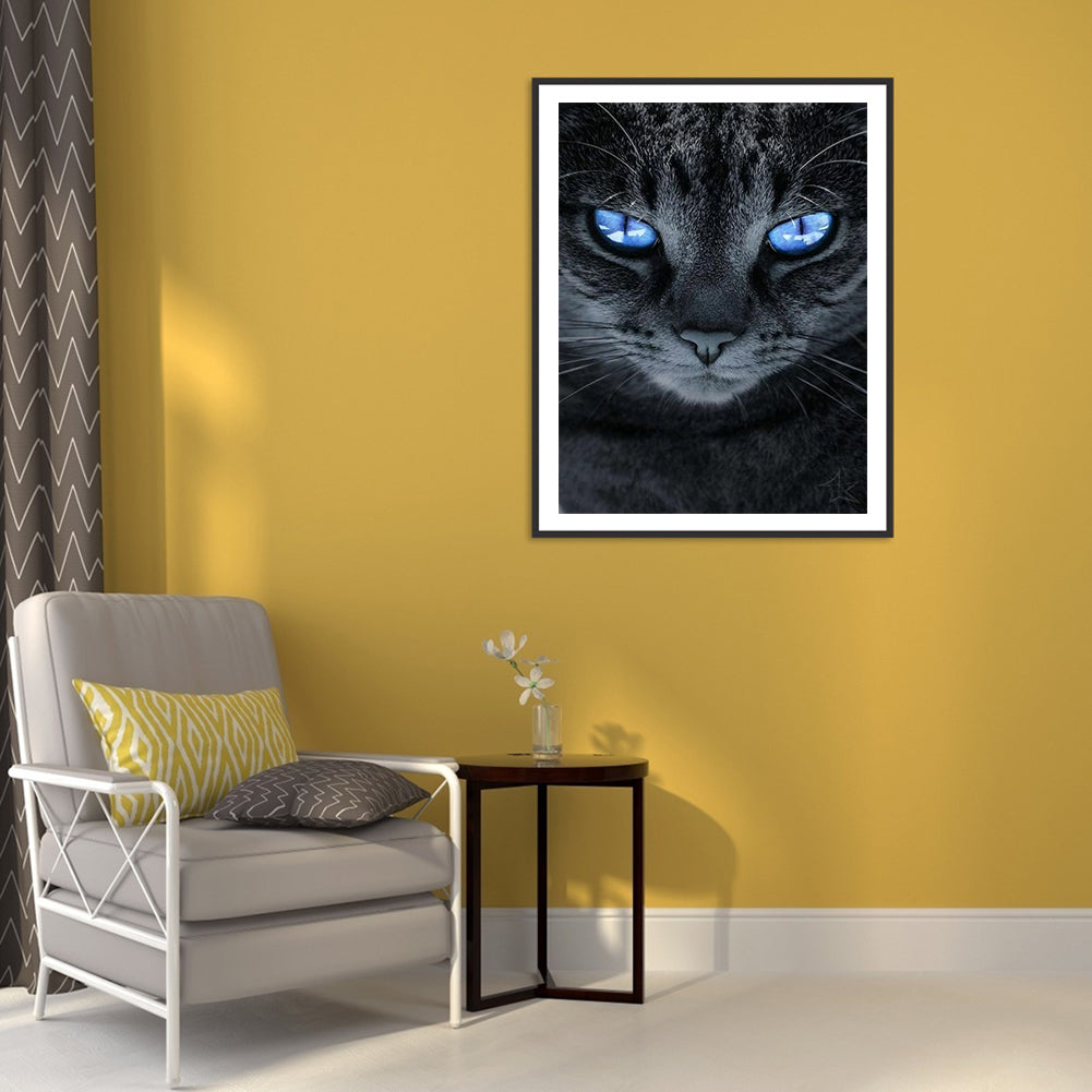 Sharp Cat - Full Square Drill Diamond Painting 30*40CM