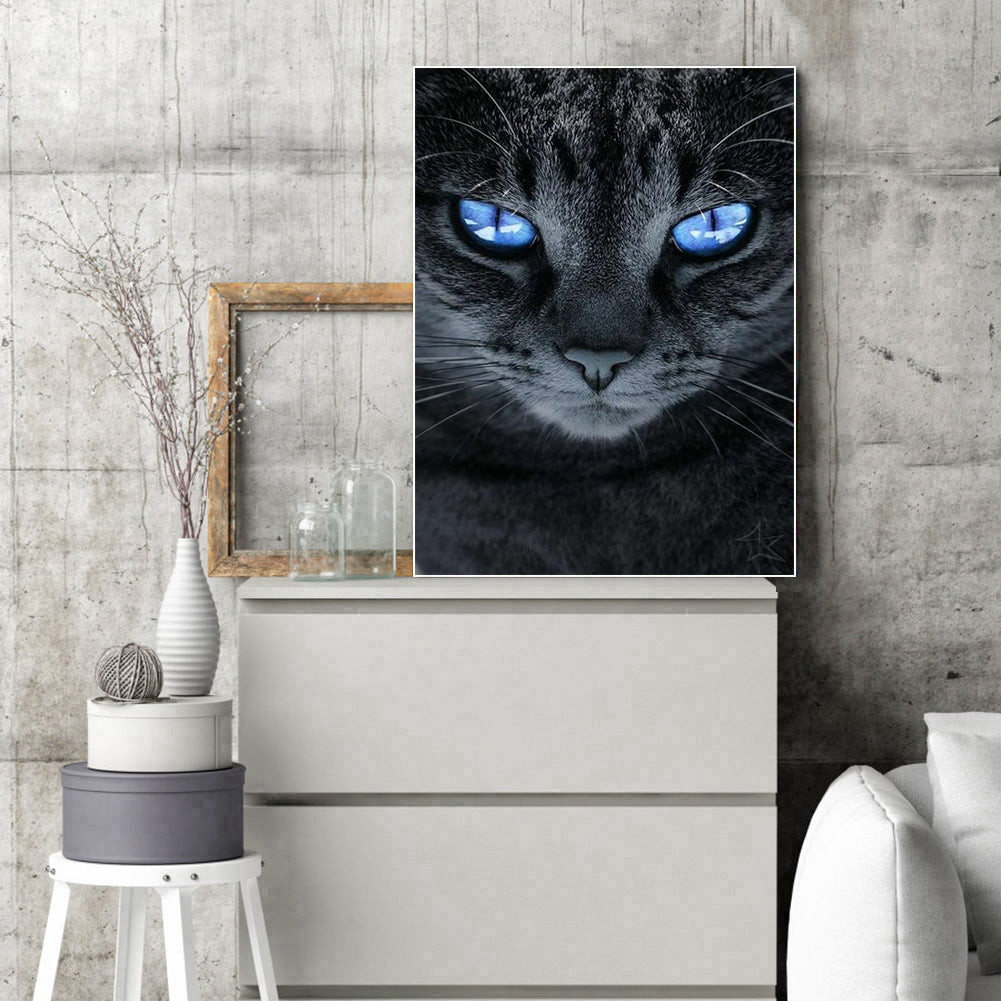 Sharp Cat - Full Square Drill Diamond Painting 30*40CM