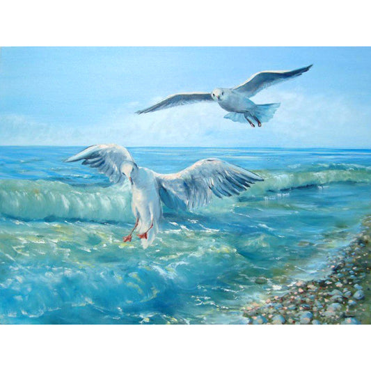 Sea ??Gull - Full Square Drill Diamond Painting 30*40CM