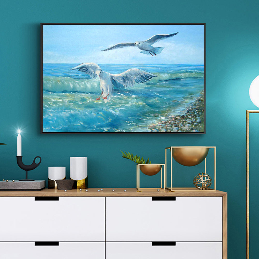 Sea ??Gull - Full Square Drill Diamond Painting 30*40CM