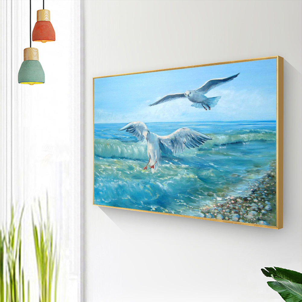 Sea ??Gull - Full Square Drill Diamond Painting 30*40CM