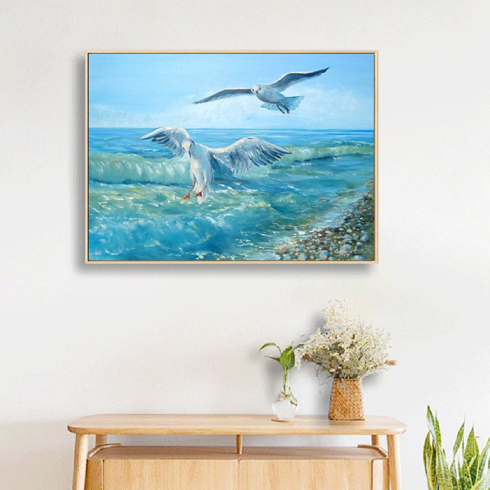 Sea ??Gull - Full Square Drill Diamond Painting 30*40CM