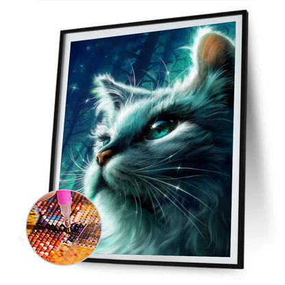 Cat - Full Round Drill Diamond Painting 30*40CM