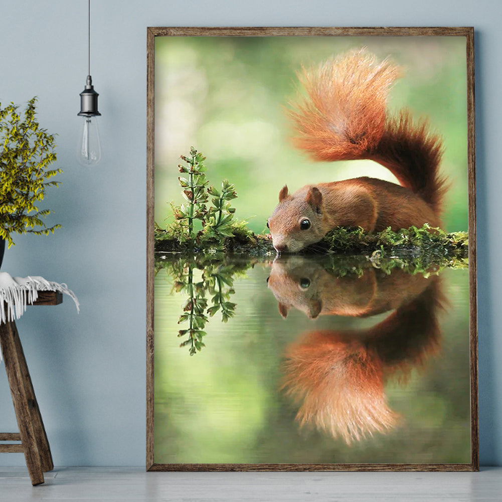 Squirrel - Full Square Drill Diamond Painting 30X40CM