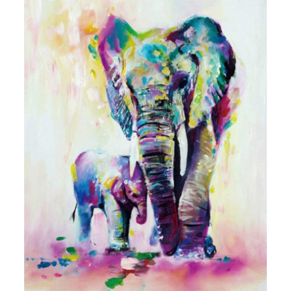 Elephant - Full Square Drill Diamond Painting 30X40CM