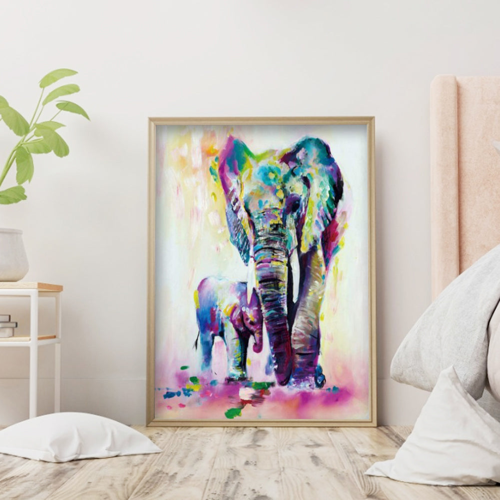 Elephant - Full Square Drill Diamond Painting 30X40CM