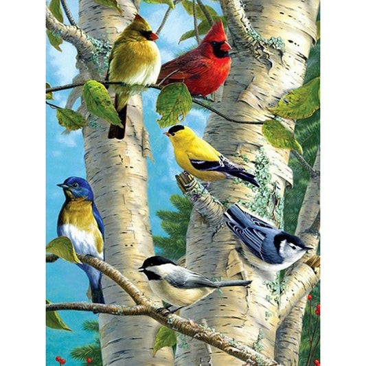 Birds - Full Square Drill Diamond Painting 30X40CM