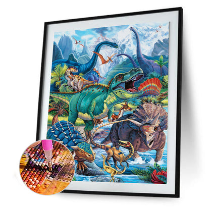 Dinosaur - Full Square Drill Diamond Painting 30*40CM