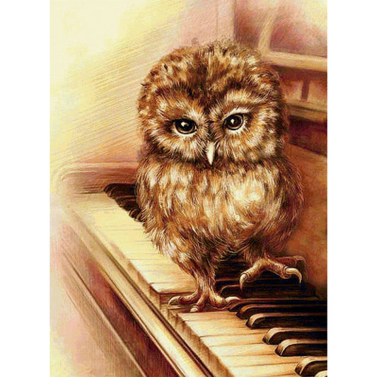 Owl - Full Square Drill Diamond Painting 30*40CM