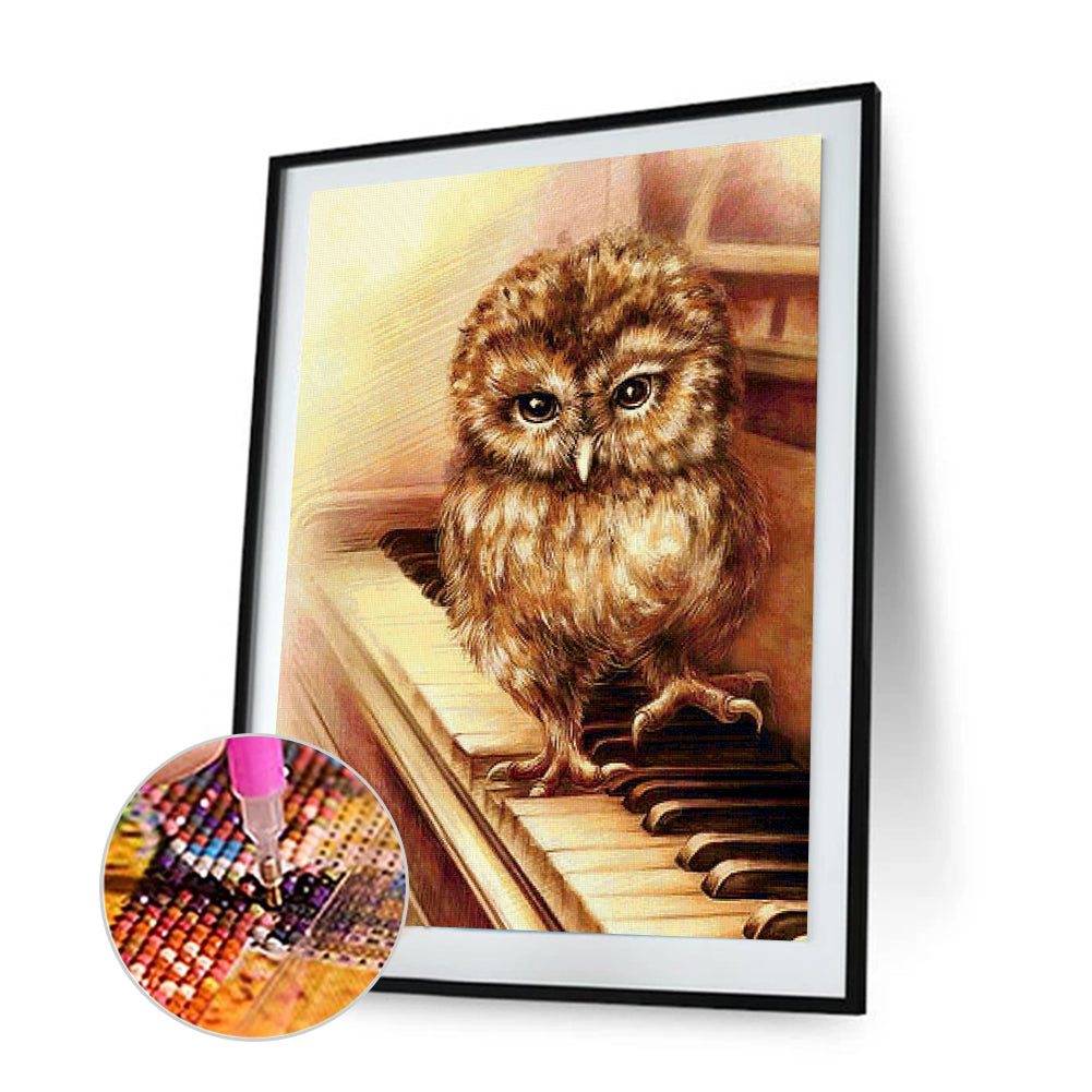 Owl - Full Square Drill Diamond Painting 30*40CM