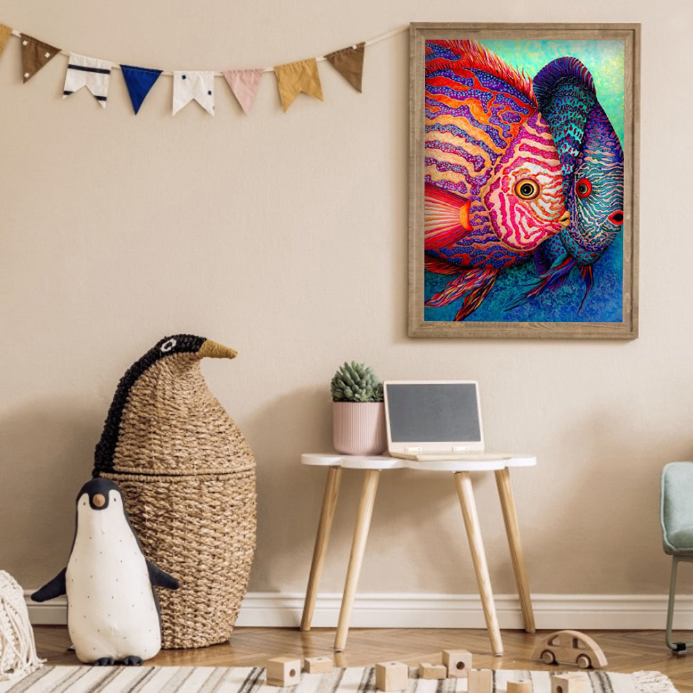 Coral Fish - Full Square Drill Diamond Painting 30*40CM