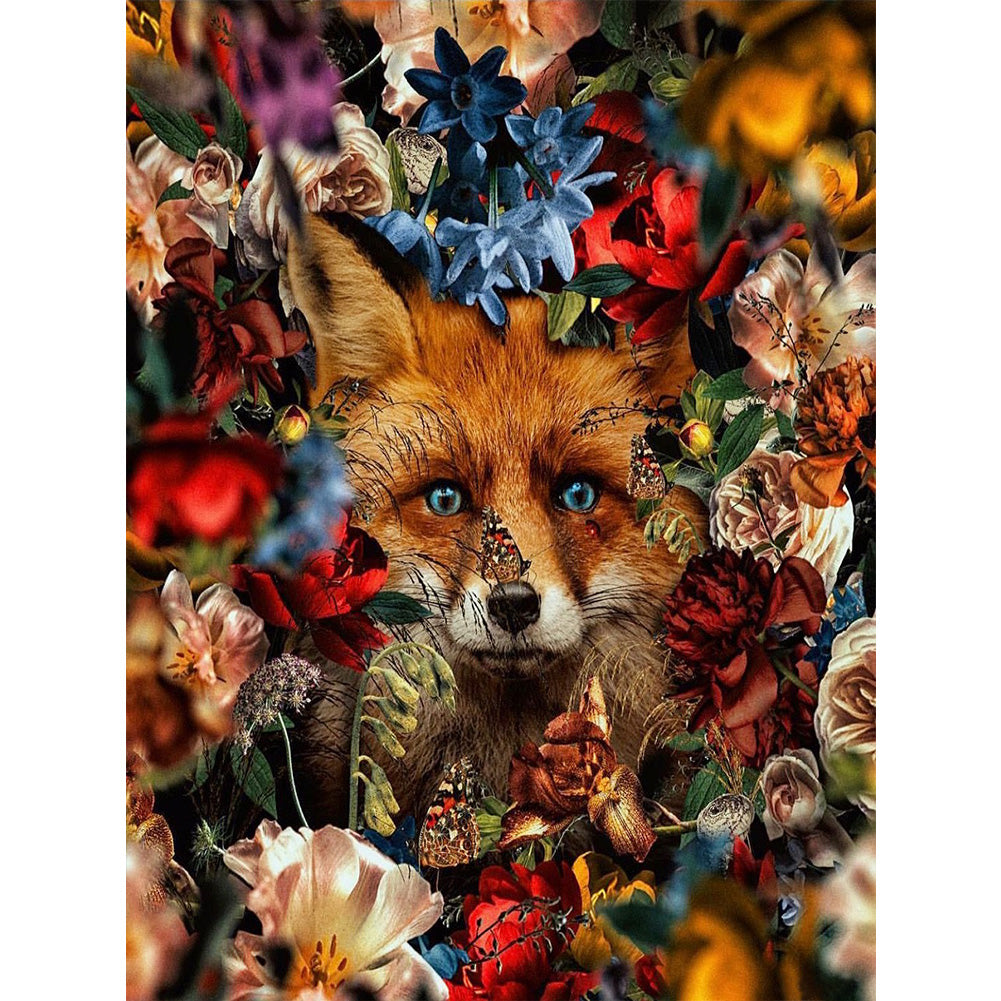 Fox - Full Round Drill Diamond Painting 40*50CM