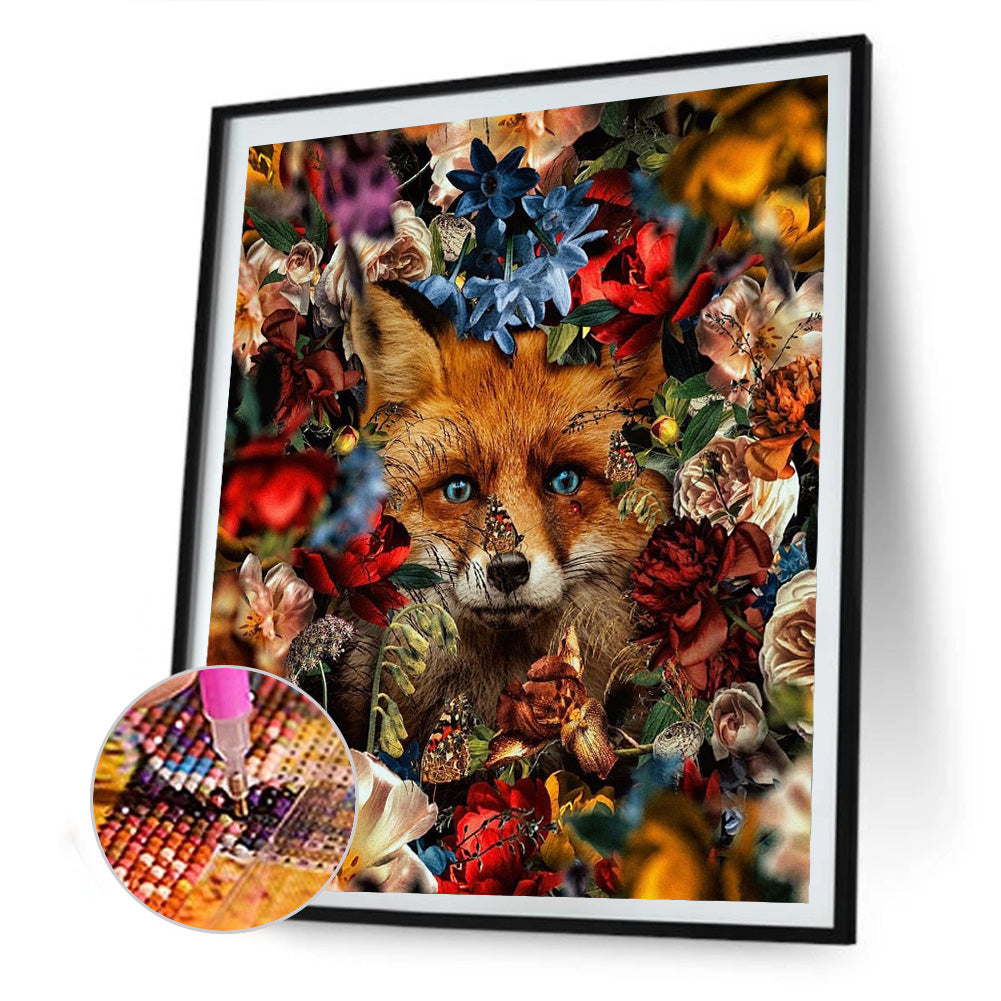 Fox - Full Round Drill Diamond Painting 40*50CM