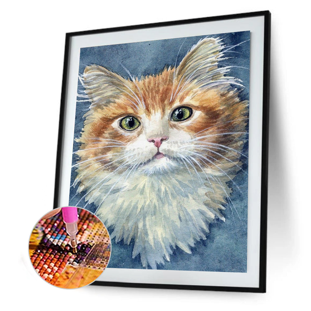 Kitten - Full Square Drill Diamond Painting 30*40CM