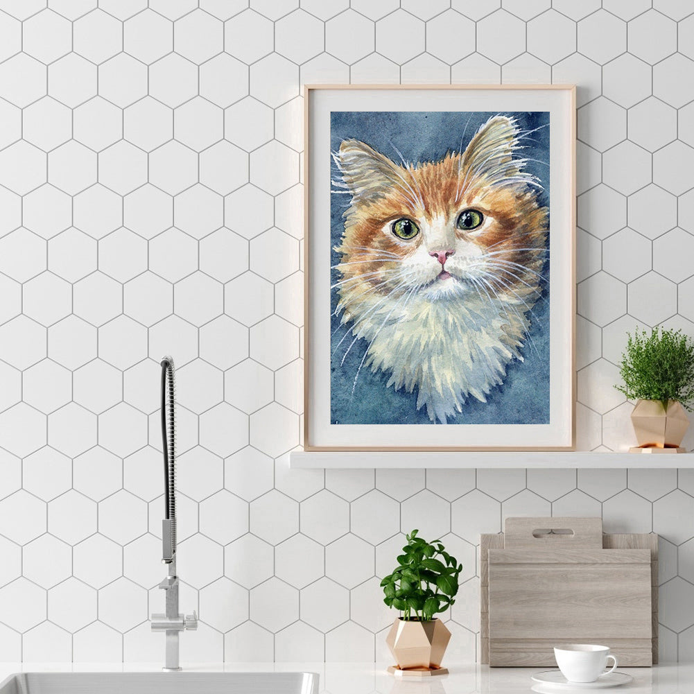 Kitten - Full Square Drill Diamond Painting 30*40CM