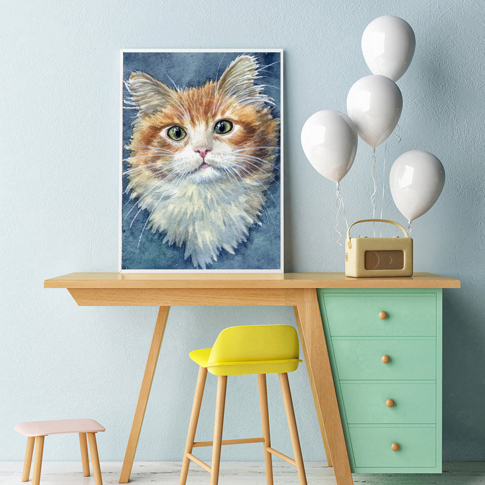 Kitten - Full Square Drill Diamond Painting 30*40CM